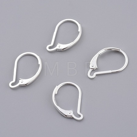 Brass Leverback Earring Findings KK-Z007-27S-1