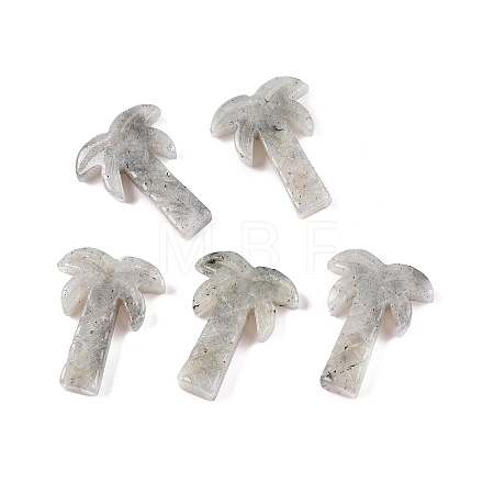 Natural Larvikite Coconut Tree Pendants G-N342-02G-1