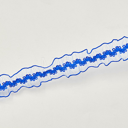Nylon Elastic Pleated Lace Trim OCOR-CY0001-13H-1