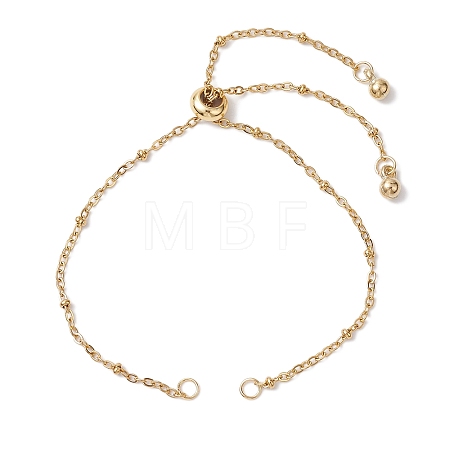 Ion Plating(IP) 304 Stainless Steel Slider Bracelet Makings AJEW-JB01252-01-1