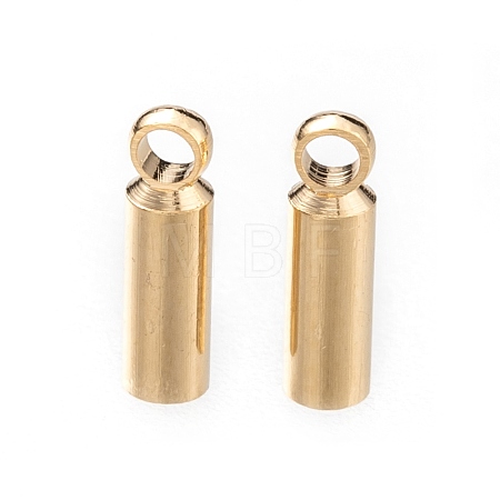 Brass Cord Ends KK-H759-40A-G-1