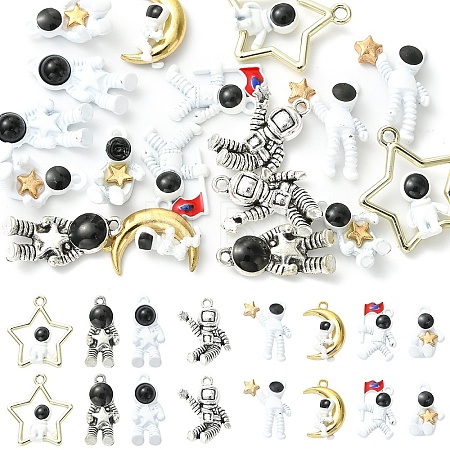 18Pcs 9 Styles Alloy Pendants FIND-YW0012-14-1