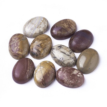 Natural Polychrome Jasper/Picasso Stone/Picasso Jasper Cabochons X-G-D860-A16-1