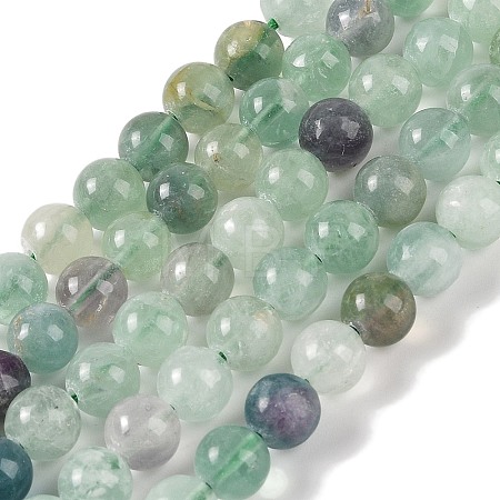 Natural Fluorite Beads Strands G-P530-B04-03-1