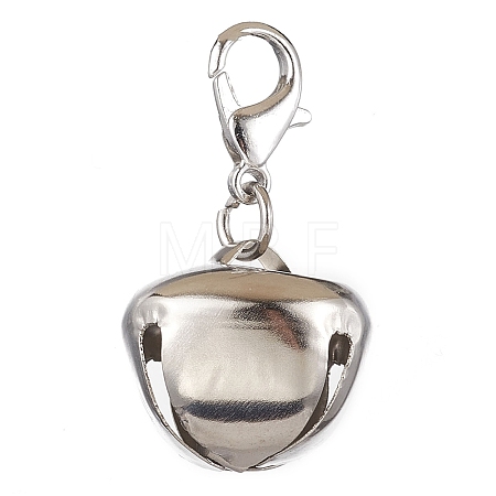 Iron Bell Pendant Decorations HJEW-JM02172-03-1