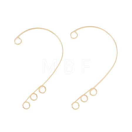 Ion Plating(IP) 316 Stainless Steel Ear Cuff Findings STAS-H148-01G-1