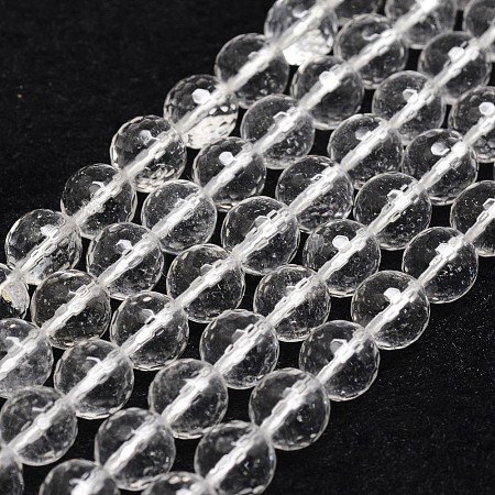 Natural Quartz Crystal Beads Strands X-G-D840-11-8mm-1