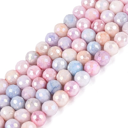 Anti-Tarnish Electroplate Glass Beads Strands EGLA-N027-02A-05-1