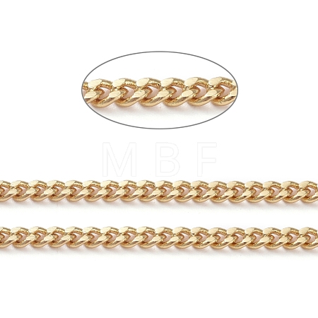 3.28 Feet Brass Curb Chains X-CHC-G005-05G-1