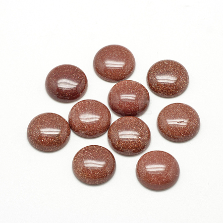 Synthetic Goldstone Cabochons G-R416-10mm-47-1