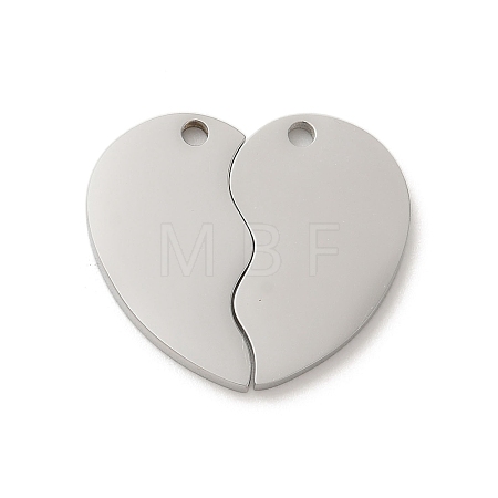 Non-Tarnish 304 Stainless Steel Split Pendants STAS-K270-09P-1