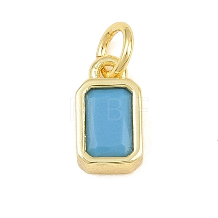 Brass Pave Sky Blue Cubic Zirconia Charms CU-CBA4A93-02I-G-1