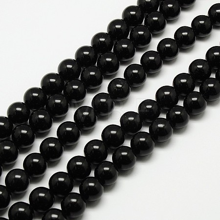 Natural Malaysia Jade Bead Strands G-M099-6mm-01-1