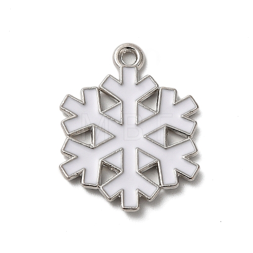 Winter Theme Alloy Enamel Pendants ENAM-M002-05R-P-1