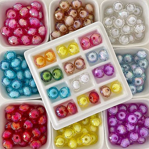 Transparent Acrylic Beads OACR-N138-10-1