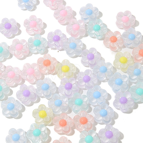 50Pcs Frosted Acrylic Beads PW-WG7CE4A-02-1