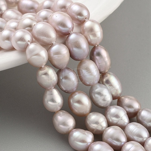 Natural Cultured Freshwater Pearl Beads Strands PEAR-P062-10B-1