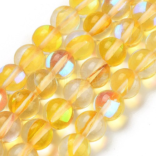 Transparent Glass Beads GLAA-B022-8mm-06-1