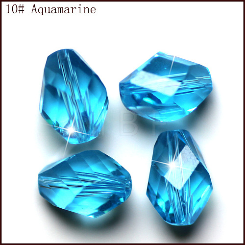 Imitation Austrian Crystal Beads SWAR-F077-13x10mm-10-1