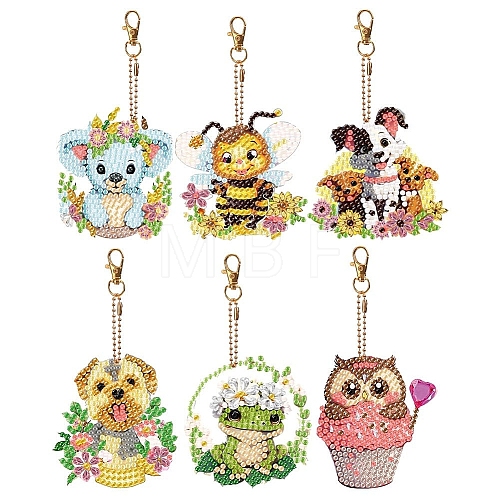 Animals DIY Diamond Painting Keychain Kit PW-WGC69F4-01-1