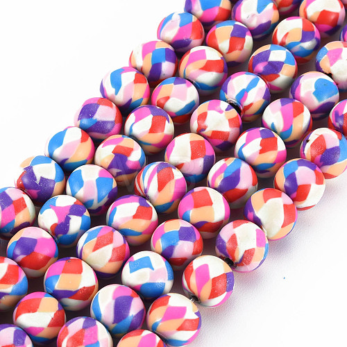 Handmade Polymer Clay Beads Strands CLAY-N008-054-04-1