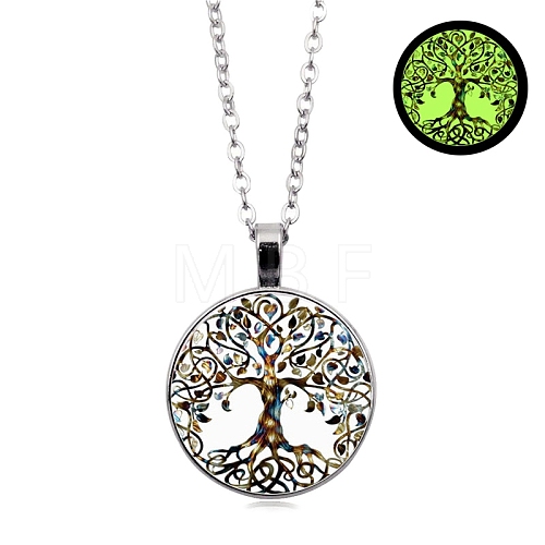 Tree of Life Night Light Necklace for Women PW-WG7D587-06-1