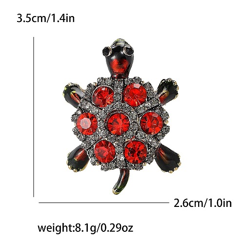 Alloy and Glass Rhinestone Brooch PW-WG937A4-02-1