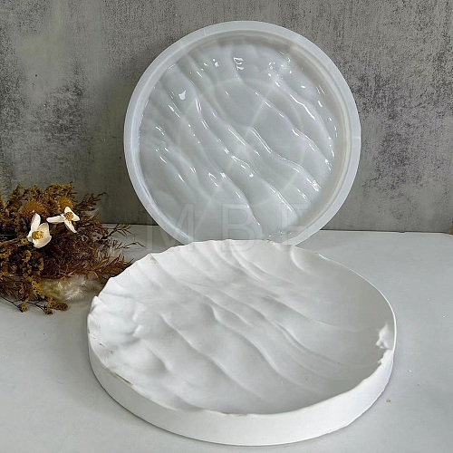 Ocean Wave Effect Flat Round Jewelry Plate DIY Silicone Molds SIMO-C008-02A-1