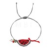Summer Handmade Woven Watermelon & Glass Bead Charm Bracelets NP8389-5