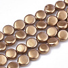 Spray Painted Shell Pearl Beads Strands SSHEL-R045-01-1