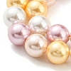 Electroplated Natural Shell Beads Strands SHEL-F008-03B-05-3