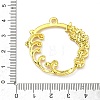 Ocean Theme Alloy Open Back Bezel Pendants PALLOY-F321-03G-4