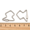 304 Stainless Steel Screw Carabiner Lock Charms STAS-C092-05F-P-3