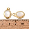 Brass & Natural White Shell Pendants SH-CBA2F11-19B-G-3