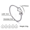304 Stainless Steel Finger Rings for Women Men FS-WGB974C-60-1