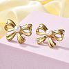 304 Stainless Steel Stud Earrings EJEW-S246-01G-2