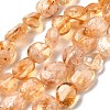 Heated Natural Citrine Beads Strands G-P601-A13-03-2