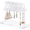 Transparent Acrylic Earring Display Stands EDIS-WH0021-11-1