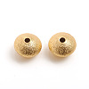 Matte Style Brass Textured Beads KK-L155-10A-1