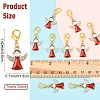 20Pcs Angel Alloy Enamel Pendant Decorations HJEW-YW00271-01-3