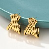 304 Stainless Steel Stud Earrings EJEW-M073-02G-4