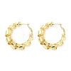 Brass Wrapped Hoop Earrings EJEW-M260-05G-1