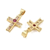 Brass Pave Cubic Zirconia Pendants CU-CBAD360-05G-03-2