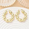 Brass Hoop Earrings for Women KK-CBAD851-41G-1