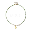 Natural Cultured Freshwater Pearl & Glass Beaded Necklaces NJEW-JN04997-5