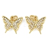 Brass Micro Pave Clear Cubic Zirconia Charms KK-D218-26G-07-1