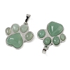 Natural Green Aventurine Pendants G-B194-02P-09-2