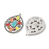 Bohemia Tibetan Style Alloy & Enamel & Acrylic Pendants LS-FIND-T074-02AS-2
