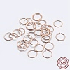 925 Sterling Silver Open Jump Rings STER-F036-02RG-0.5x4mm-4