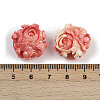Synthetic Coral Dyed Carved Beads X1-SHEL-D001-01A-3